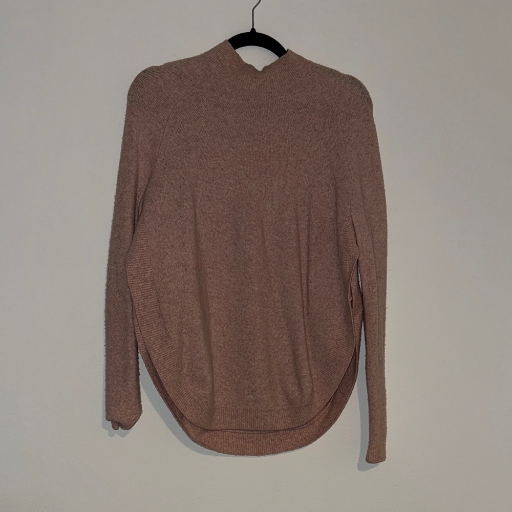 COS Women's high Neck Sweater in pale pink